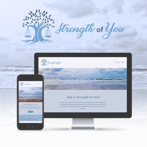 Op maat gemaakte website en huisstijl voor Strength Of You