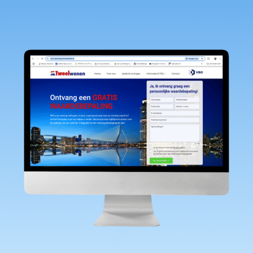 Tweelwonen Rotterdam landingspagina